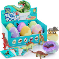 Egg Bath Bombs for Kids – Kids Bath Bomb with Surprise Inside – Dinosaur Toys Gift for Boys and Girls Ages 3 4 5 6 7 & 8 Years Old – Easter Toy Gifts – Fun Educational Dino Egg Fizzy Set
