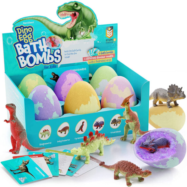 Egg Bath Bombs for Kids - Kids Bath Bomb with Surprise Inside