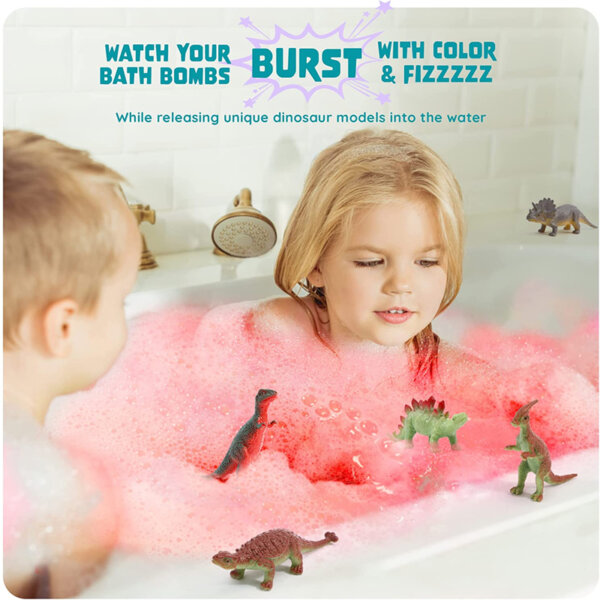 Egg Bath Bombs for Kids - Kids Bath Bomb with Surprise Inside Burst with color