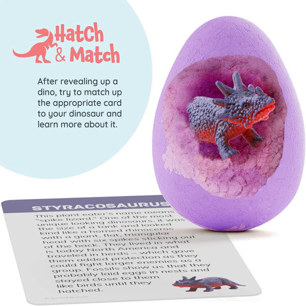 Egg Bath Bombs for Kids - Kids Bath Bomb with Surprise Inside hatch and match