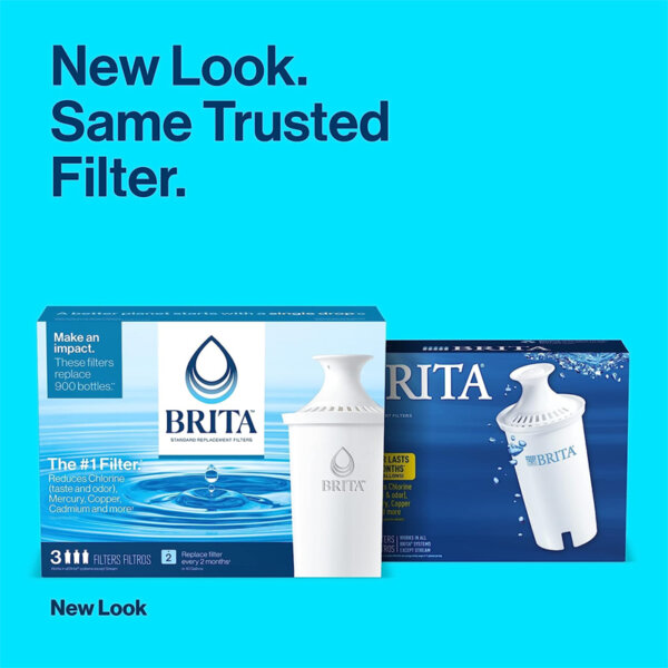 Brita Water Filter Pitcher Advanced Replacement Filters, 5 Count New look