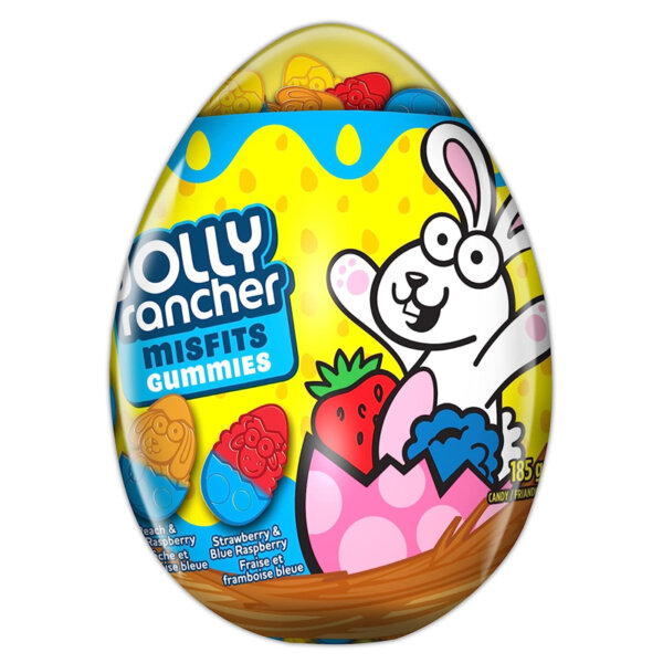 JOLLY RANCHER Misfits Assorted Fruit Flavor Egg Candy for Kids