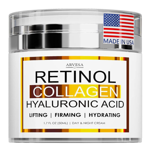 Retinol Cream for Face - Facial Moisturizer with Collagen Cream