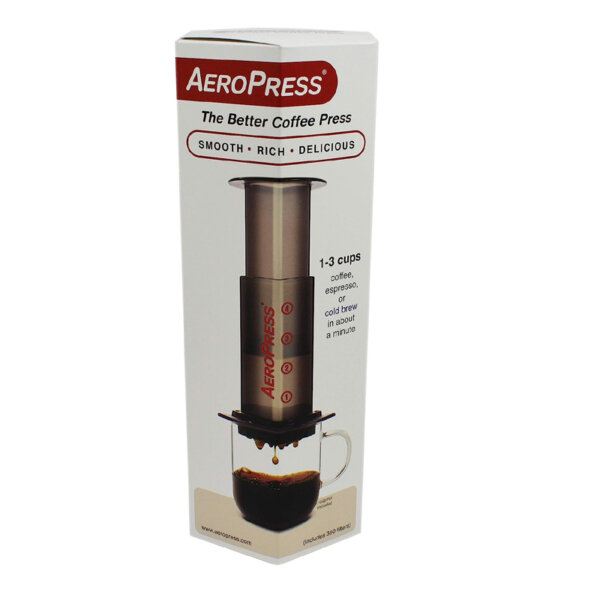 AeroPress Coffee and Espresso Maker Quickly Makes Delicious Coffee Without Bitterness 1 to 3 Cups Per Pressing