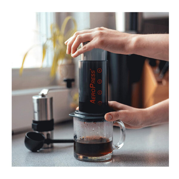 AeroPress Coffee and Espresso Maker Quickly Makes Delicious Coffee Without Bitterness