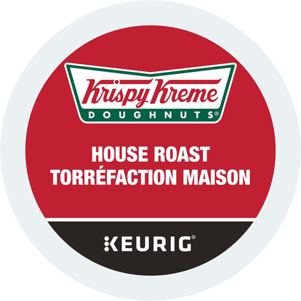 Krispy Kreme Doughnuts Smooth House Roast Single Serve Keurig Certified K-Cup pods for Keurig brewers 30 Count