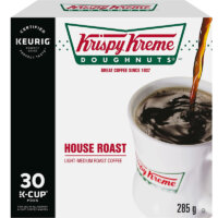 Krispy Kreme Doughnuts Smooth House Roast Single Serve Keurig Certified  K-Cup pods for Keurig brewers, 30 Count