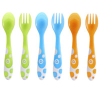 Munchkin Multi Toddler Forks and Spoons 14905, 6 Pack