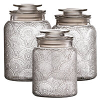 Style Setter 203192-GB Canister Set, Clear