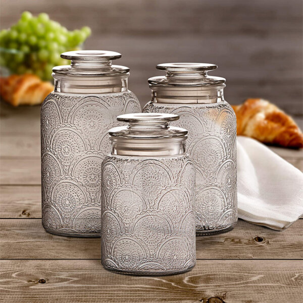 Style Setter 203192-GB Canister Set Clear