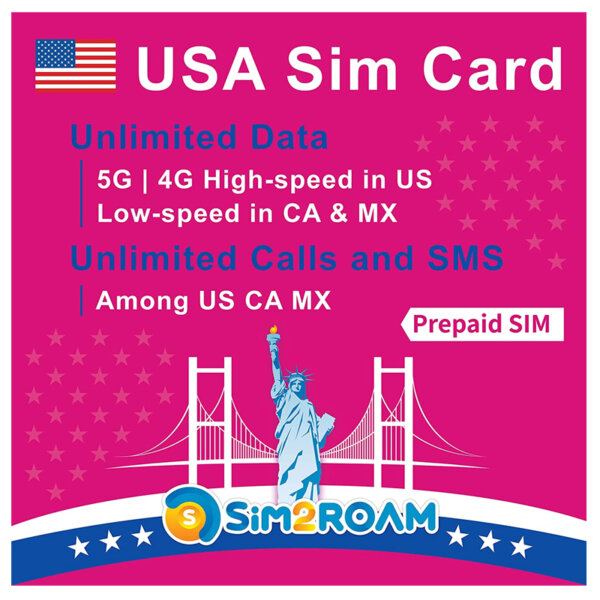 USA Canada Mexico T-mobile SIM Card