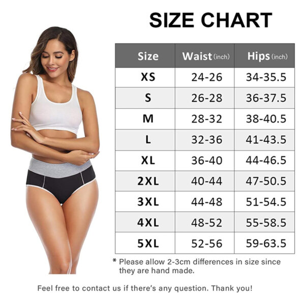 wirarpa Women's Cotton Underwear Size