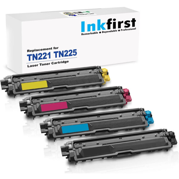 1 Set of 4 Inkfirst® Toner Cartridges Compatible Remanufactured