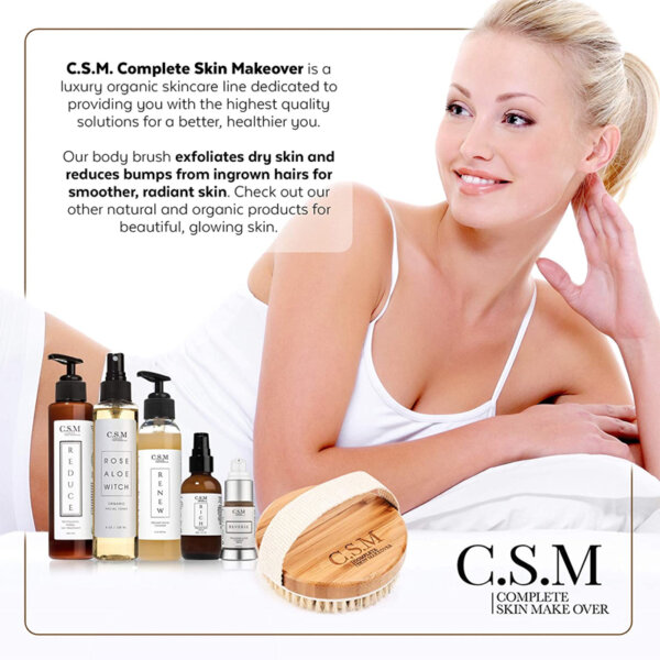 CSM Body Brush For Beautiful Skin Exfoliotes dry skin