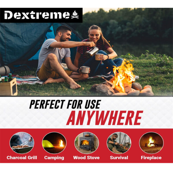 Dextreme Natural Fire Starter, 48 Cubes Perfect for use anywhere