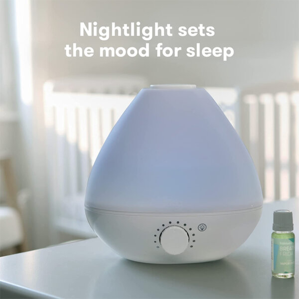 FridaBaby 3-In-1 Humidifier, White Nightlight set