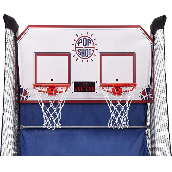 Pop-A-Shot Official Home Dual Shot Basketball Arcade Game Blue, White and red