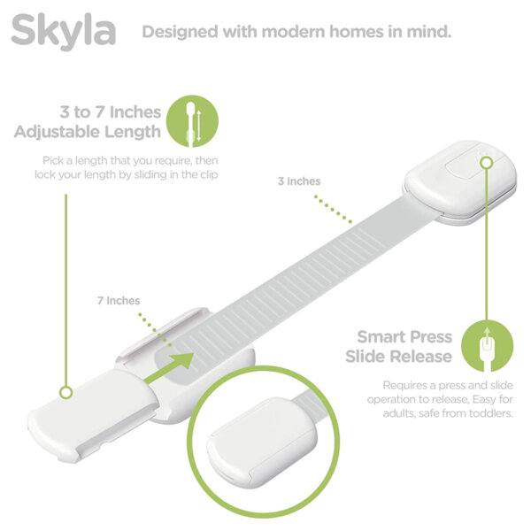 SKYLA HOMES Baby Locks Child Safety Cabinet Proofing 8-pack