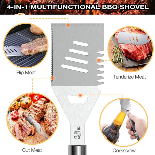 BBQ Grill Accessories BBQ Tools Set 4 in 1 multifunctional BBQ Shovel