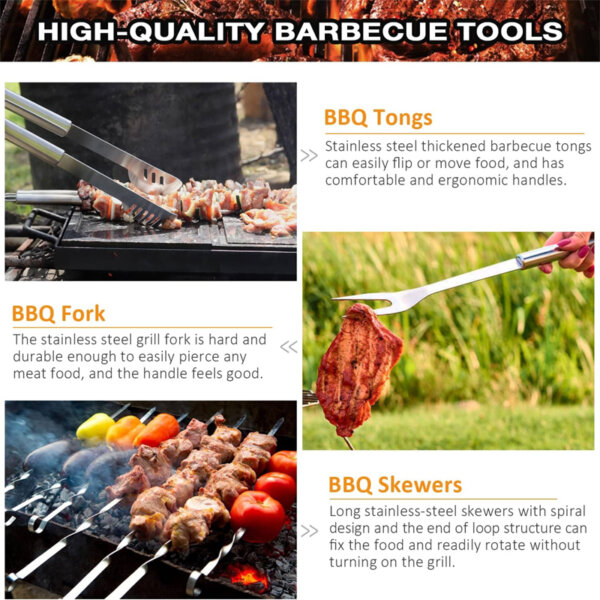 BBQ Grill Accessories BBQ Tools Set High quality Barbecue Tools