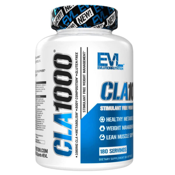 Evlution Nutrition CLA 1000, Conjugated Linoleic Acid, Stimulant-Free (180 Servings)