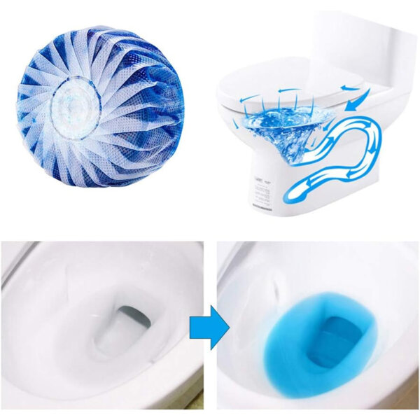 Meihejia 6 Pack Automatic Bathroom Toilet Bowl Cleaner Tablets Instruction