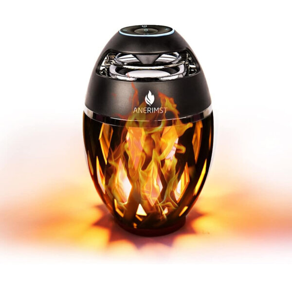 Outdoor Bluetooth Speaker with Flame Atmosphere