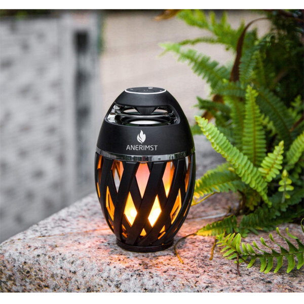 Outdoor Bluetooth Speaker with Flame Atmosphere Waterproof Wireless Speaker