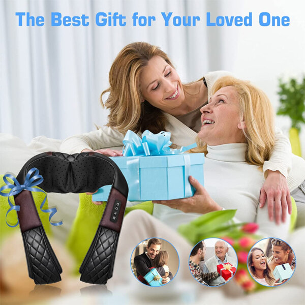 Shiatsu Neck and Shoulder Massager, Back Massager with Heat The Best Gift for your loved One