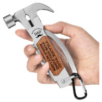 VEITORLD All in One Tools Hammer Multitool, Gifts for Dad from Daughter Son Kids Wife, Father’s Day, Unique Birthday Gift Ideas for Men Him, Presents Stocking Stuffers for Men(Dad Build My Life)