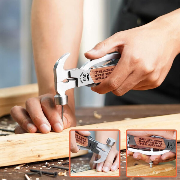 VEITORLD All in One Tools Hammer Multitool Gift for dad