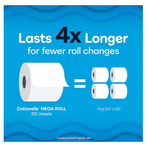 Cottonelle Ultra Clean Toilet Paper Last 4 Longer