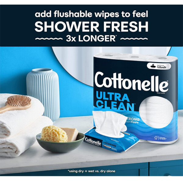 Cottonelle Ultra Clean Toilet Paper Shower fresh