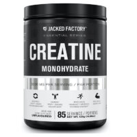 Creatine Monohydrate Powder 425g – Creatine Supplement for Muscle Growth, Increased Strength, Enhanced Energy Output and Improved Athletic Performance by Jacked Factory – 85 Servings, Unflavored