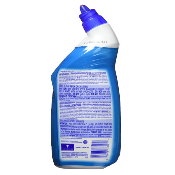 Lysol Toilet Bowl Cleaner, Action Gel, Spring Waterfall, 710ml 8x Clinging Gel