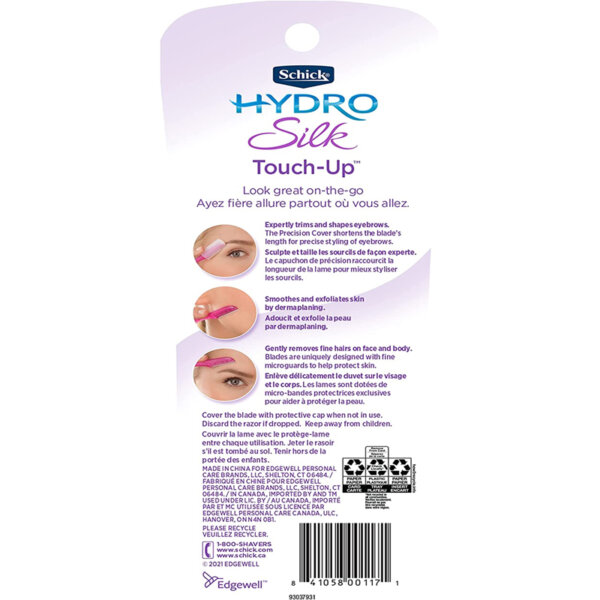 Schick Hydro Silk Touch-Up Multipurpose Exfoliating Face Razor for Women