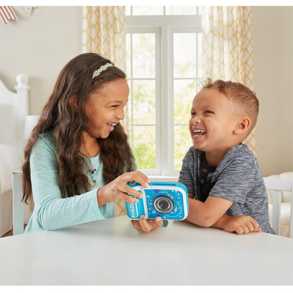 VTech KidiZoom PrintCam High-Definition Digital Camera for Photos and Videos Instant Prints Flip-Out Selfie Camera Kids Age 4 and up Blue