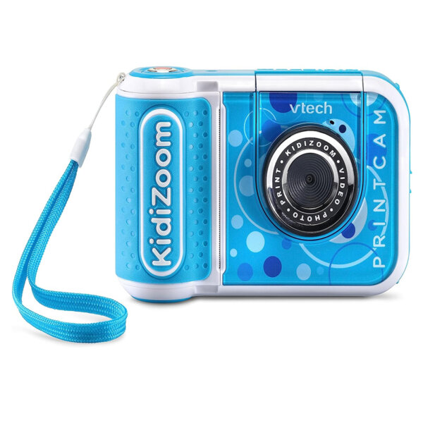 VTech KidiZoom PrintCam, High-Definition Digital Camera for Photos and Videos, Instant Prints, Flip Out Selfie Camera Kids Age 4 and up Blue