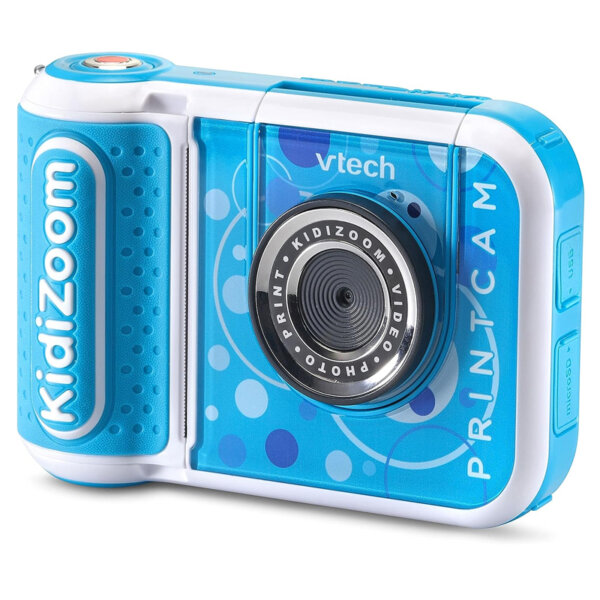 VTech KidiZoom PrintCam, High-Definition Digital Camera for Photos and Videos, Instant Prints Flip Out Selfie Camera, Kids Age 4 and up, Blue