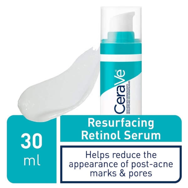 CeraVe Resurfacing RETINOL Serum For Face with niacinamide Helps even skin tone