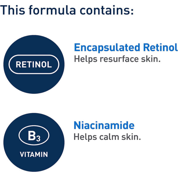 CeraVe Resurfacing RETINOL Serum For Face with niacinamide. Gentle Sensitive skin
